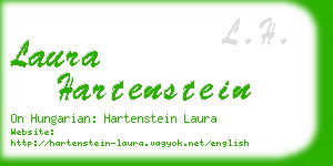 laura hartenstein business card